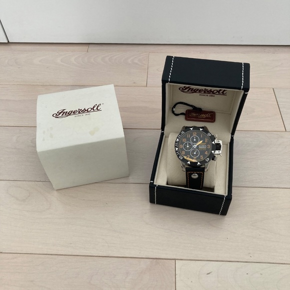 Ingersoll Automatic Men's watch - Bison No. 12 black/orange IN2803-JK - Picture 1 of 10